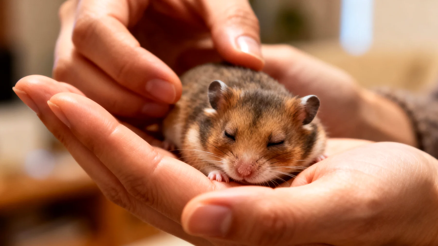 Junger Hamster zeigt untypisches Verhalten oder gesundheitliche Auffälligkeiten, die eine tierärztliche Beurteilung erfordern"