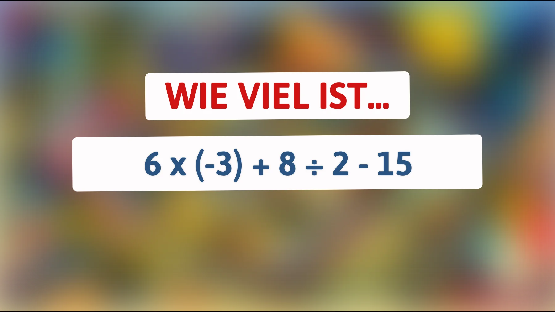 Nur 1 % der Menschen können diese mathematische Herausforderung meistern: Kannst du die richtige Antwort finden?"
