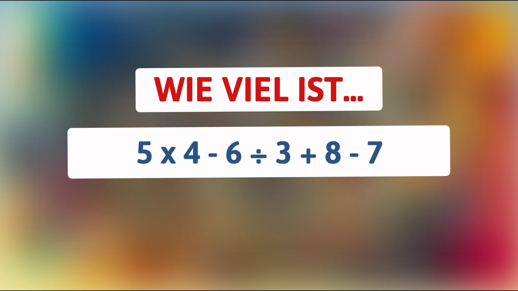 Nur 1 von 10 Menschen können es knacken: Schaffst du diese mathematische Herausforderung? Entdecke die überraschende Lösung!"