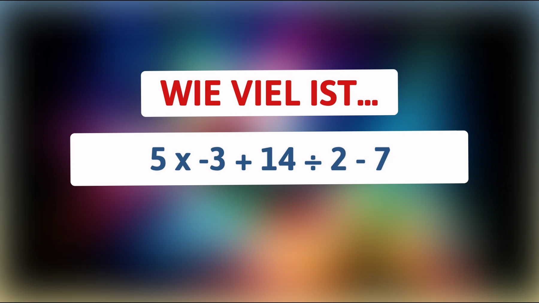 Nur für Genies: Kannst du diese mathematische Herausforderung lösen?"