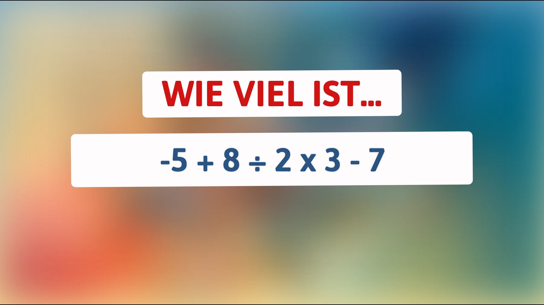 Bist du klug genug, dieses mathematische Rätsel zu knacken? Teste dein Wissen jetzt!"