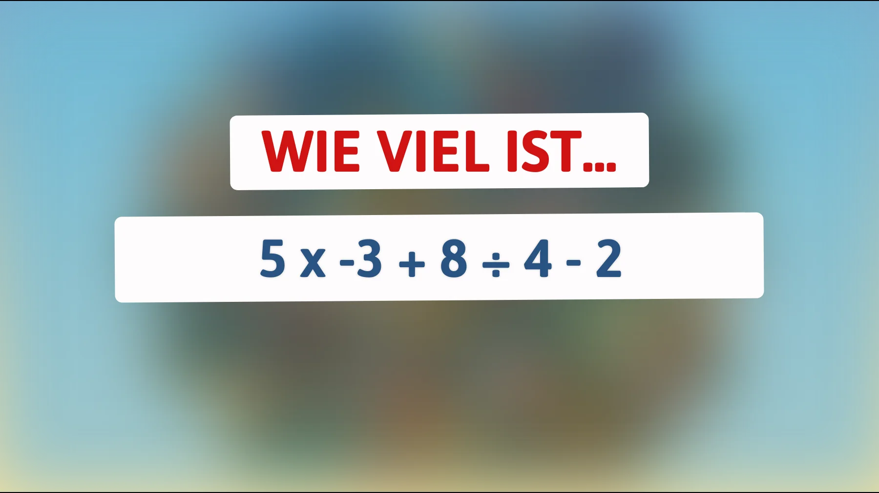 Die Mathe-Challenge, die nur 1% der Menschen lösen können: Bist du schlau genug?"