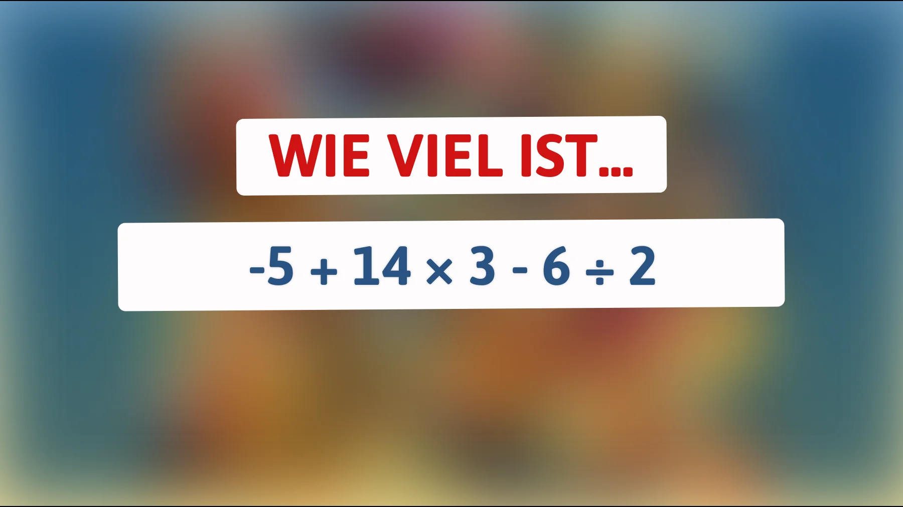 Nur Genies schaffen es: Kannst du das Rätsel lösen, das dein mathematisches Denken auf die Probe stellt?"