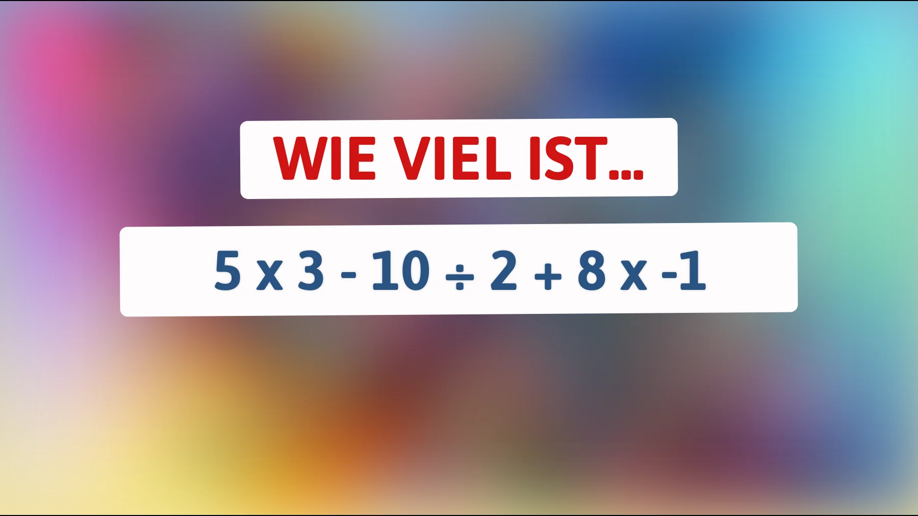 Nur die brillantesten Köpfe können dieses unerwartete Mathe-Rätsel lösen! Bist du schlau genug?"