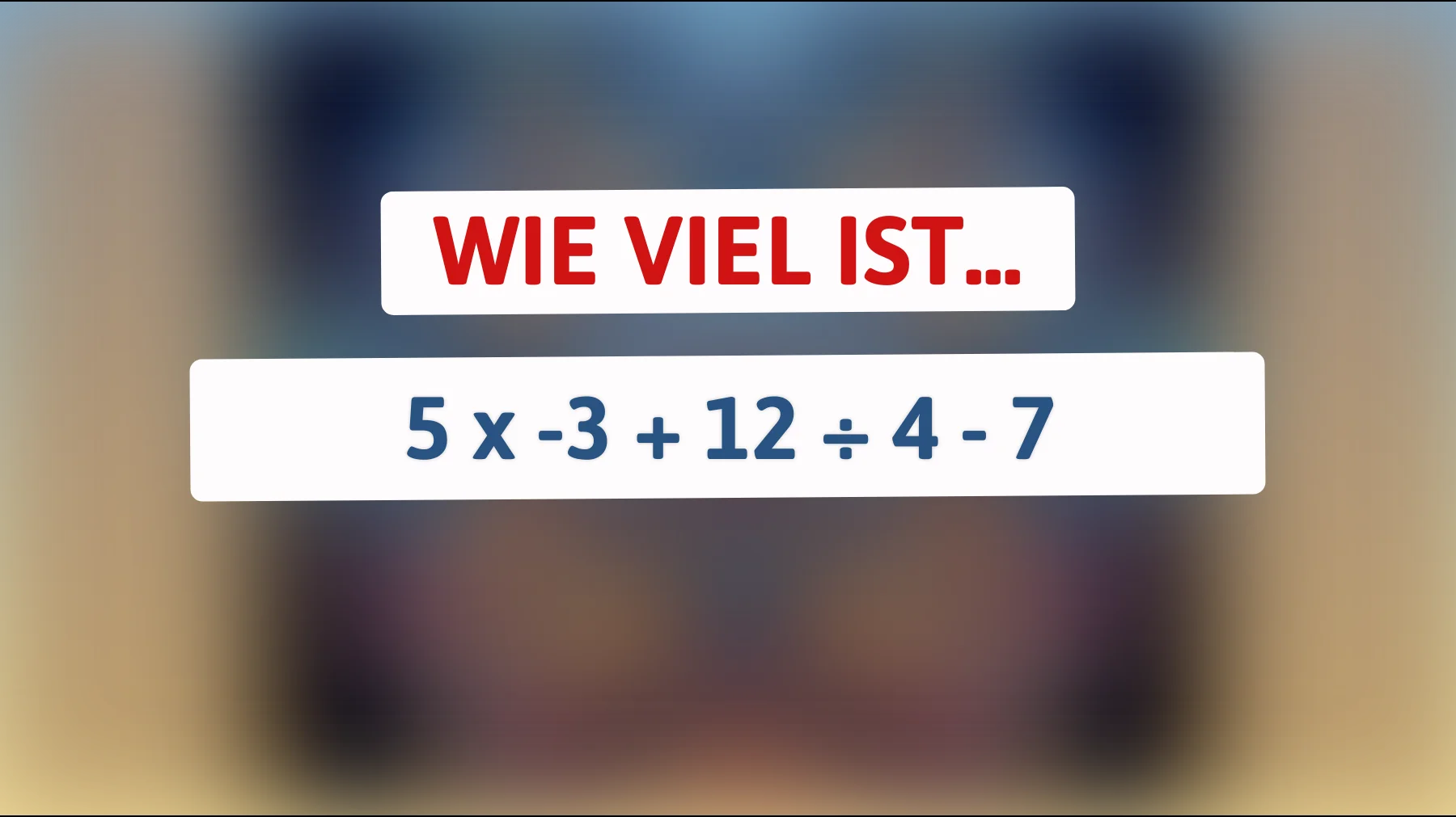 Nur wahre Genies können diese knifflige Mathe-Aufgabe lösen – bist du klug genug, um das Ergebnis zu knacken?"