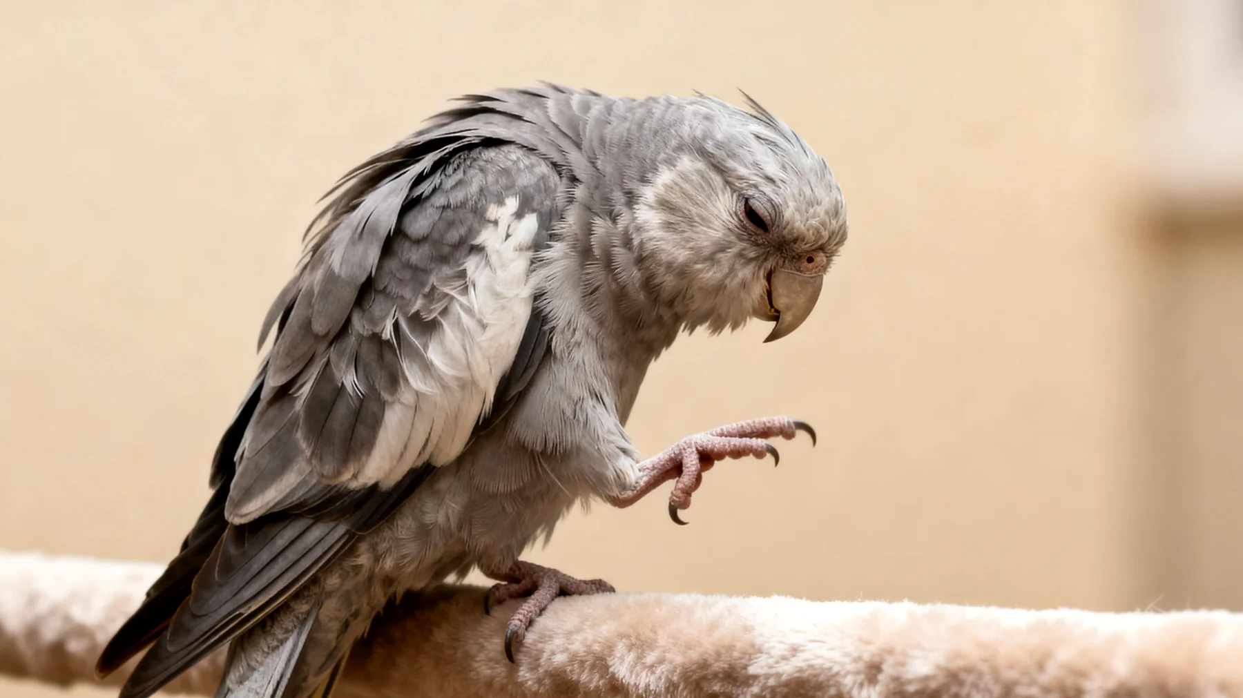 Ältere Nymphensittiche leiden häufig unter Gelenkbeschwerden und Arthritis, was ihre Beweglichkeit einschränkt und Schmerzen verursacht. Natürliche Lösungen wie entzündungshemmende Kräuter, angepasste Sitzstangen und wärmende Maßnahmen können helfen, die Lebensqualität zu verbessern."