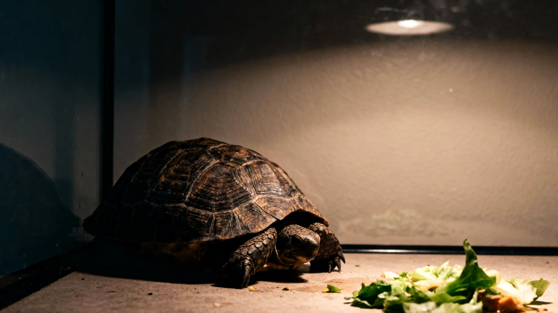 Erwachsene Schildkröten zeigen nach der Adoption oft Anpassungsschwierigkeiten, verweigern die Nahrungsaufnahme und verstecken sich aufgrund von Stress in der neuen Umgebung"