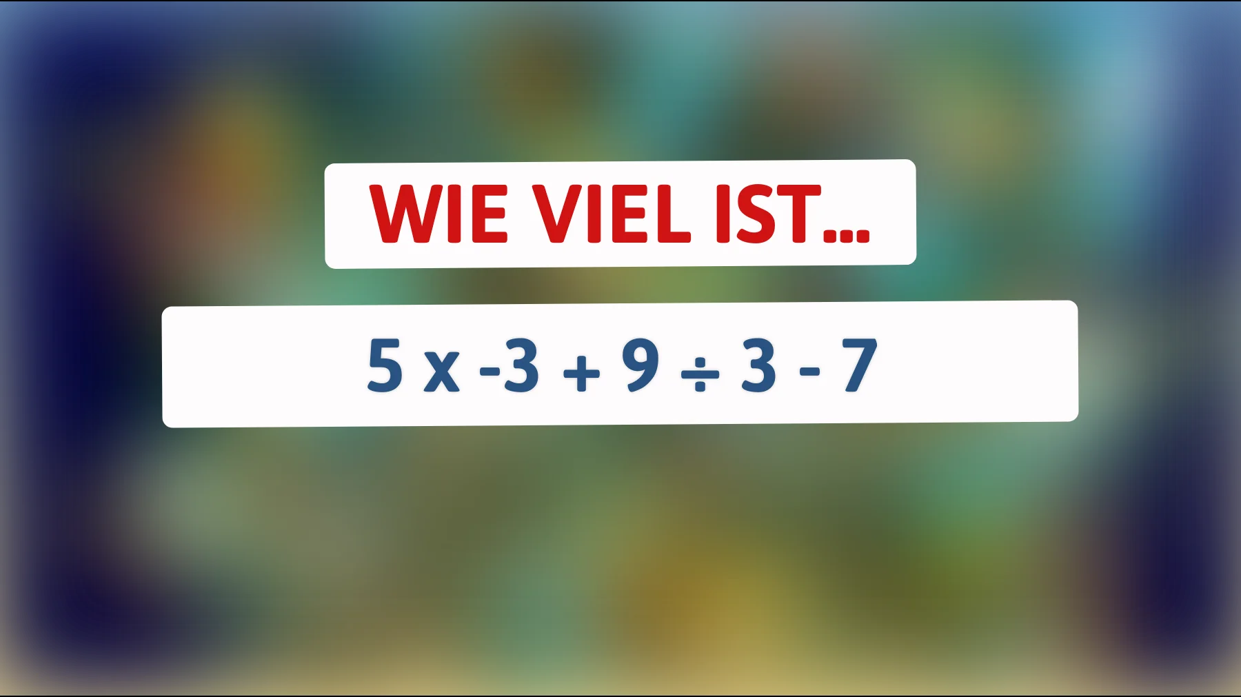 Teste deine Intelligenz: Nur die klügsten Köpfe können dieses mathematische Rätsel lösen!"